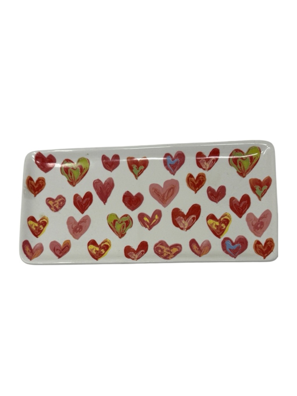 Heart Pattern Ceramic Tray